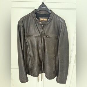 Men’s leather jacket szXL